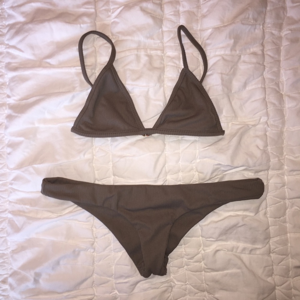 MGS bikini set in mineral rib